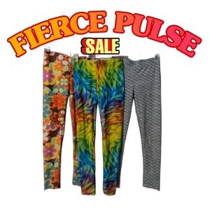 Authentic Fierce Pulse Designer Yoga Pants Bundle Of Three